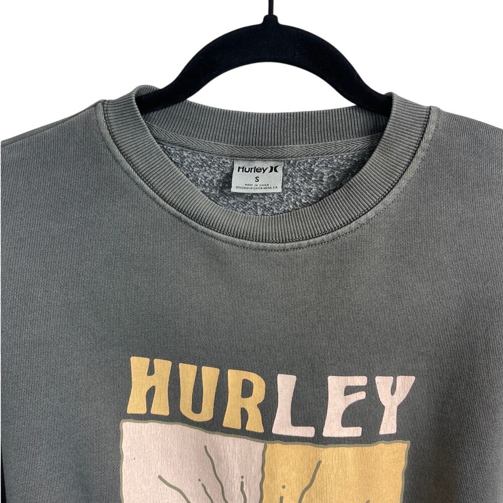 NWT Hurley La Mer Boyfriend Gray Crewneck Sweatshirt Women's Size Small - Picture 4 of 8